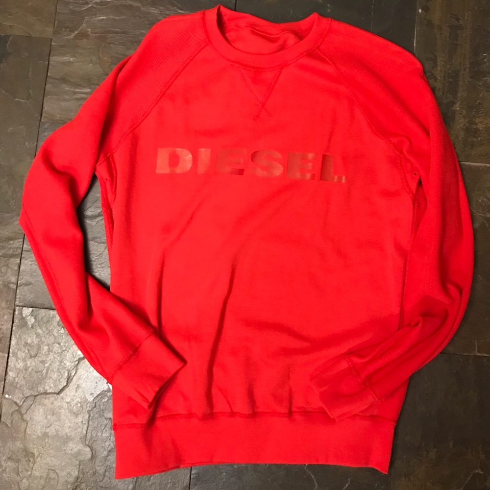 Diesel S-Jappie Reversible Sweat-Shirt Fiery Red